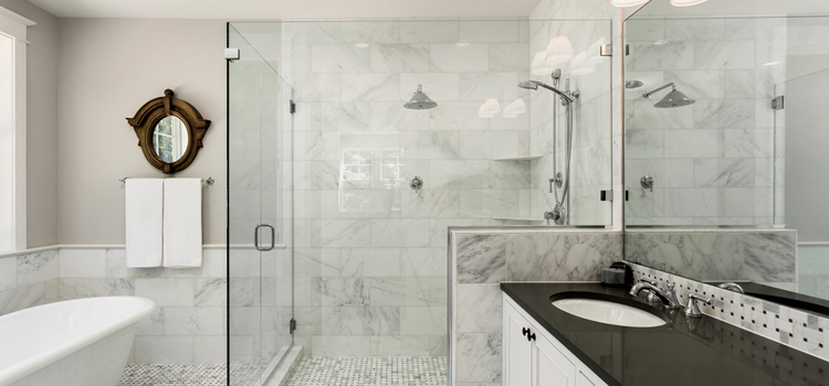 bathroom shower door installation in Holtville